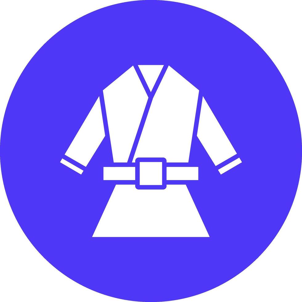 Kimono Glyph Multi Circle Icon vector