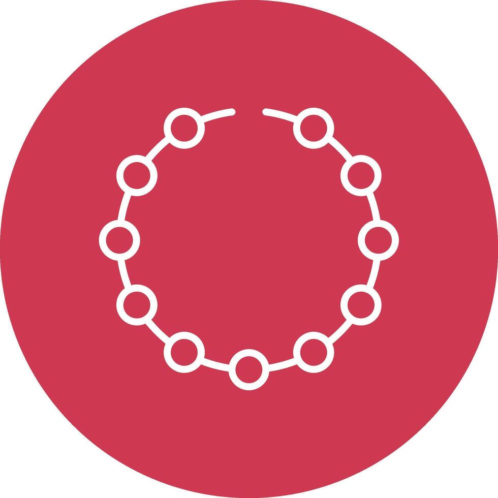 Bracelet Line Multi Circle Icon vector