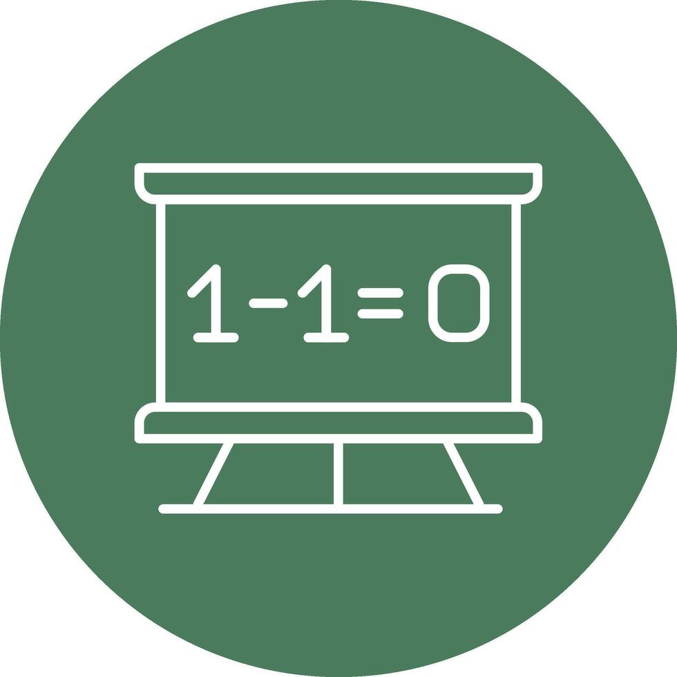 Maths Line Multi Circle Icon vector