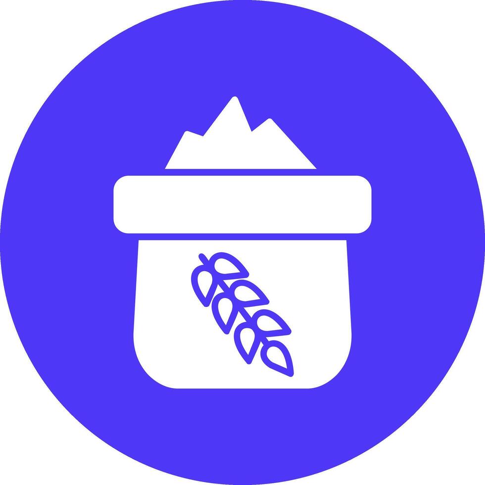 Flour Glyph Multi Circle Icon vector