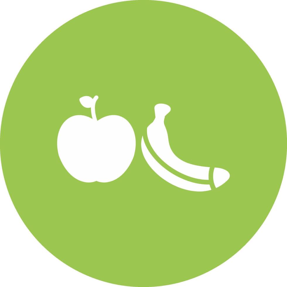 Healthy Eating Glyph Multi Circle Icon vector