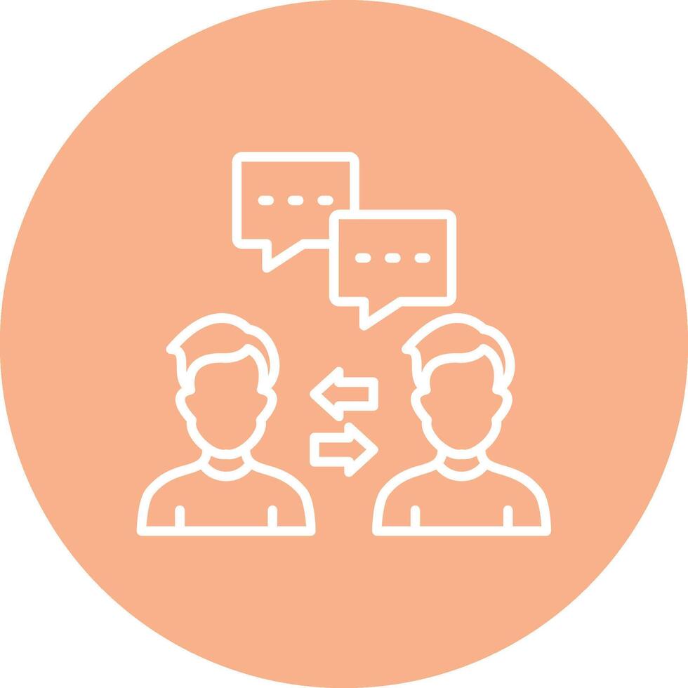 Communication Line Multi Circle Icon vector