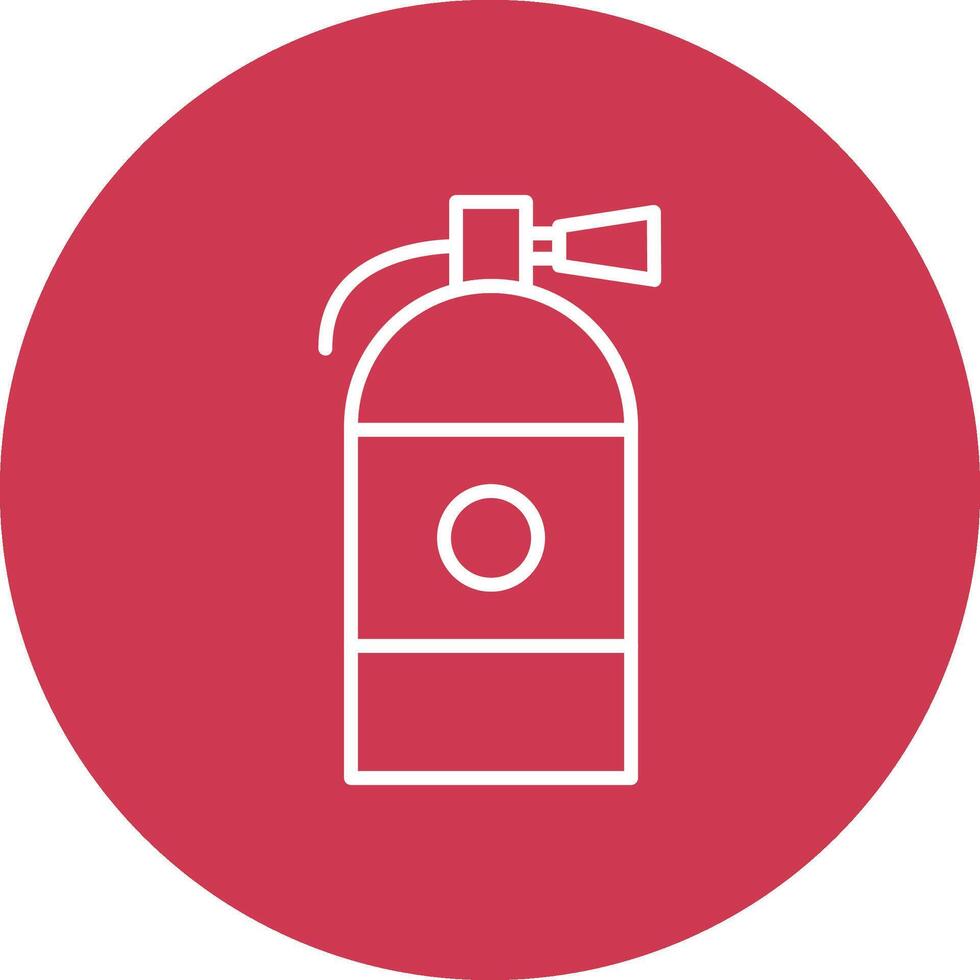 Fire Extinguisher Line Multi Circle Icon vector