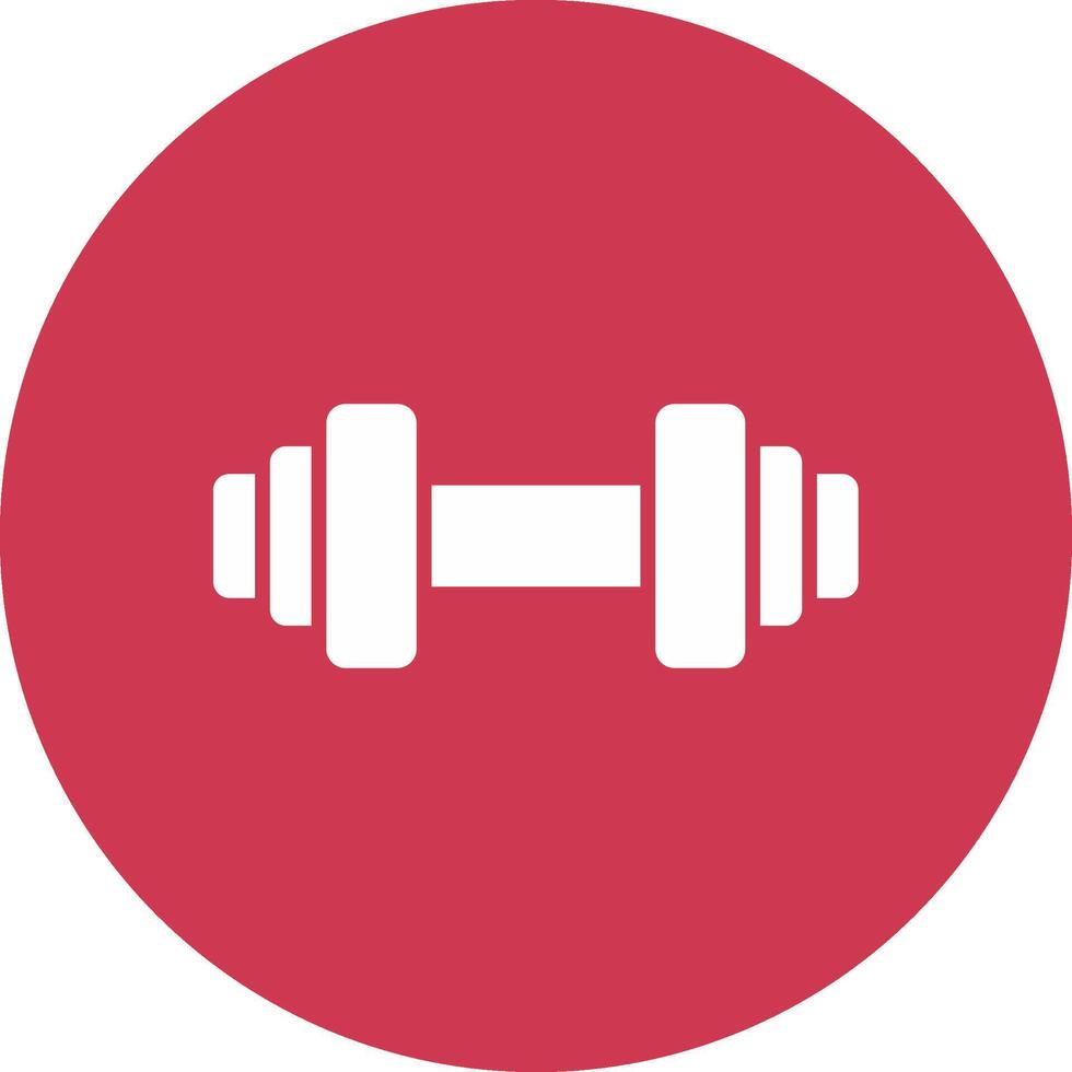 Barbell Glyph Multi Circle Icon vector