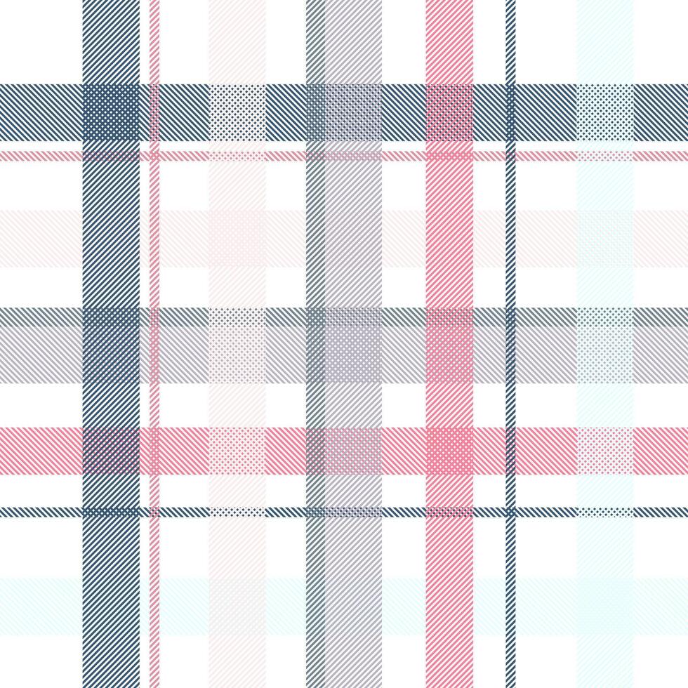 Plaid seamless pattern. and Check soft design for prints. Repeated scottish flannel. Madras fabric. Softness wool patterned. Repeat abstract ekose woven vector