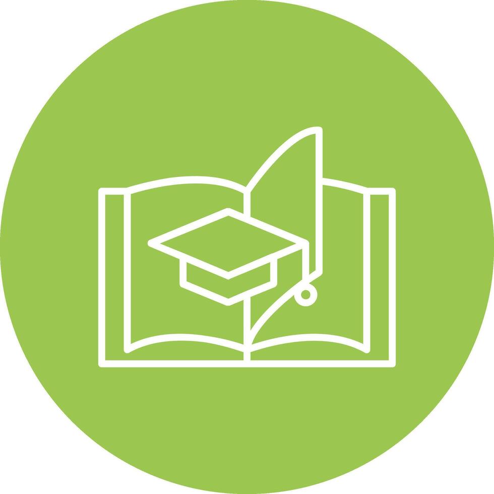 Studying Process Line Multi Circle Icon vector