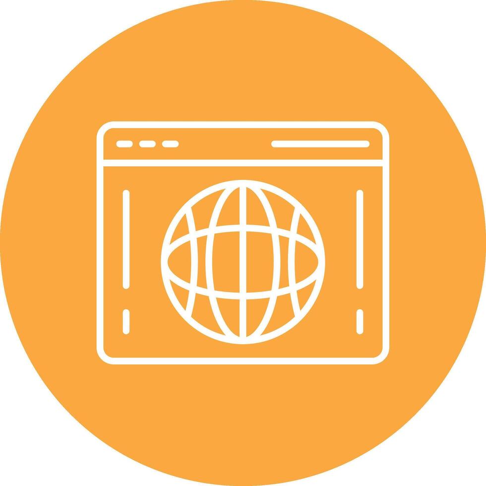 Web Portal Line Multi Circle Icon vector