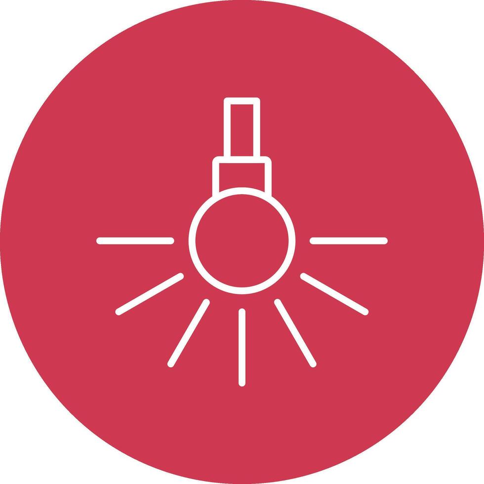 Headlight Line Multi Circle Icon vector