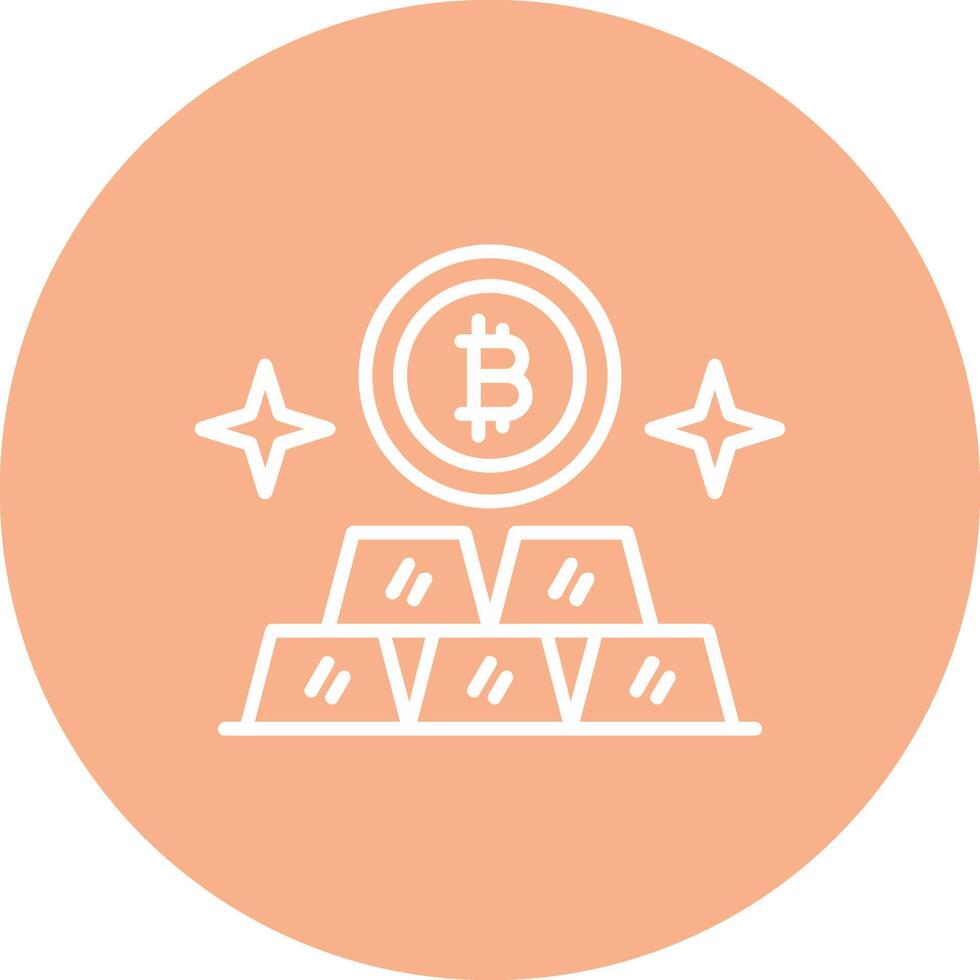 Ingots Ingots Line Multi Circle Icon vector