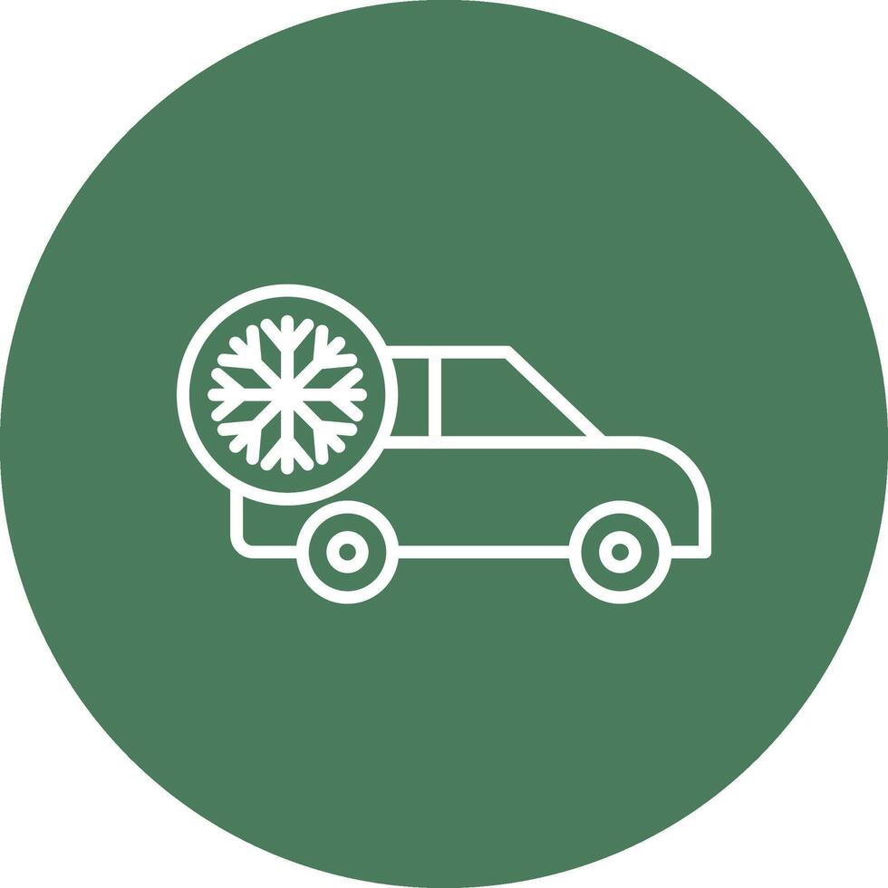 Air Conditioner Line Multi Circle Icon vector