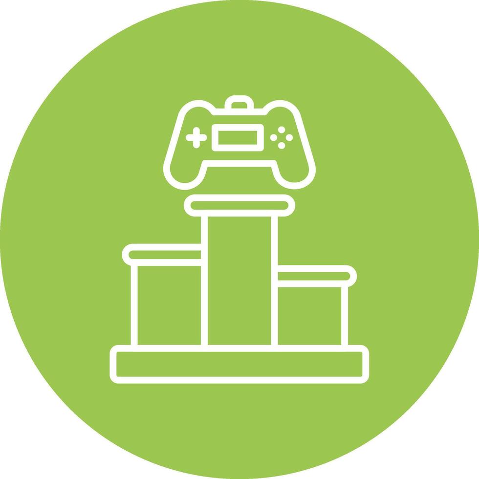 Podium Line Multi Circle Icon vector