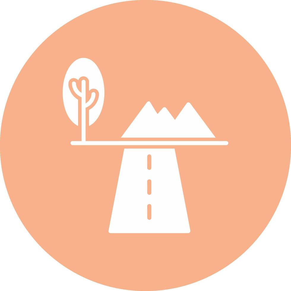 Flora Glyph Multi Circle Icon vector