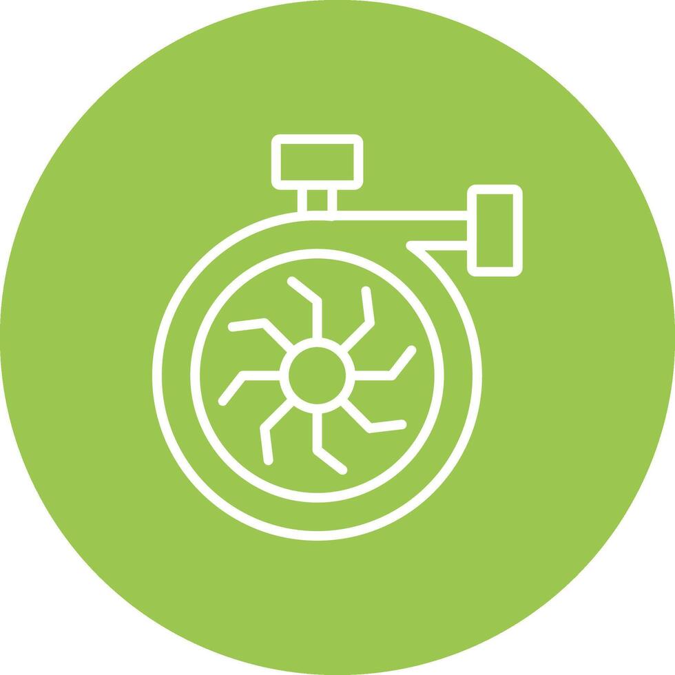 Turbo Engine Line Multi Circle Icon vector