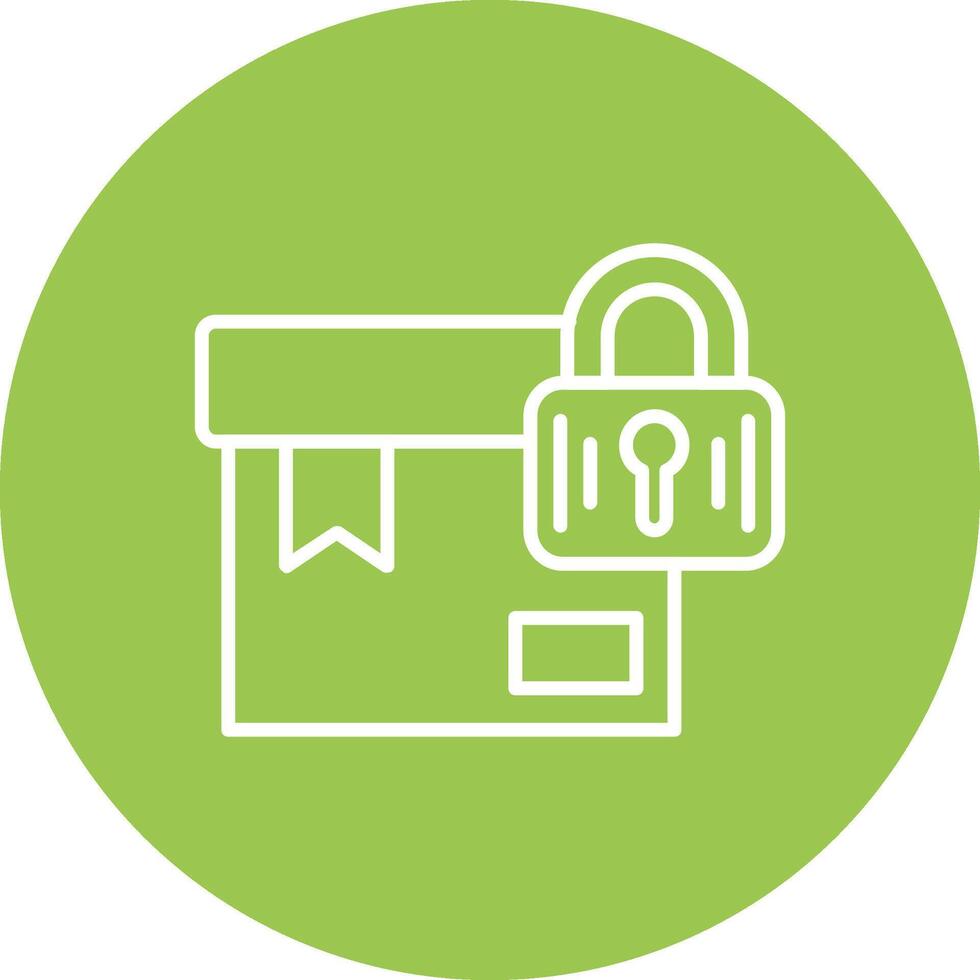 Package Line Multi Circle Icon vector