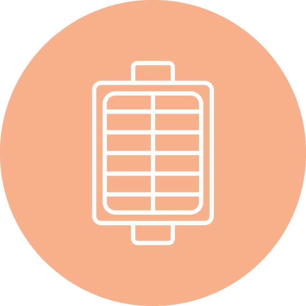 Air Filter Line Multi Circle Icon vector