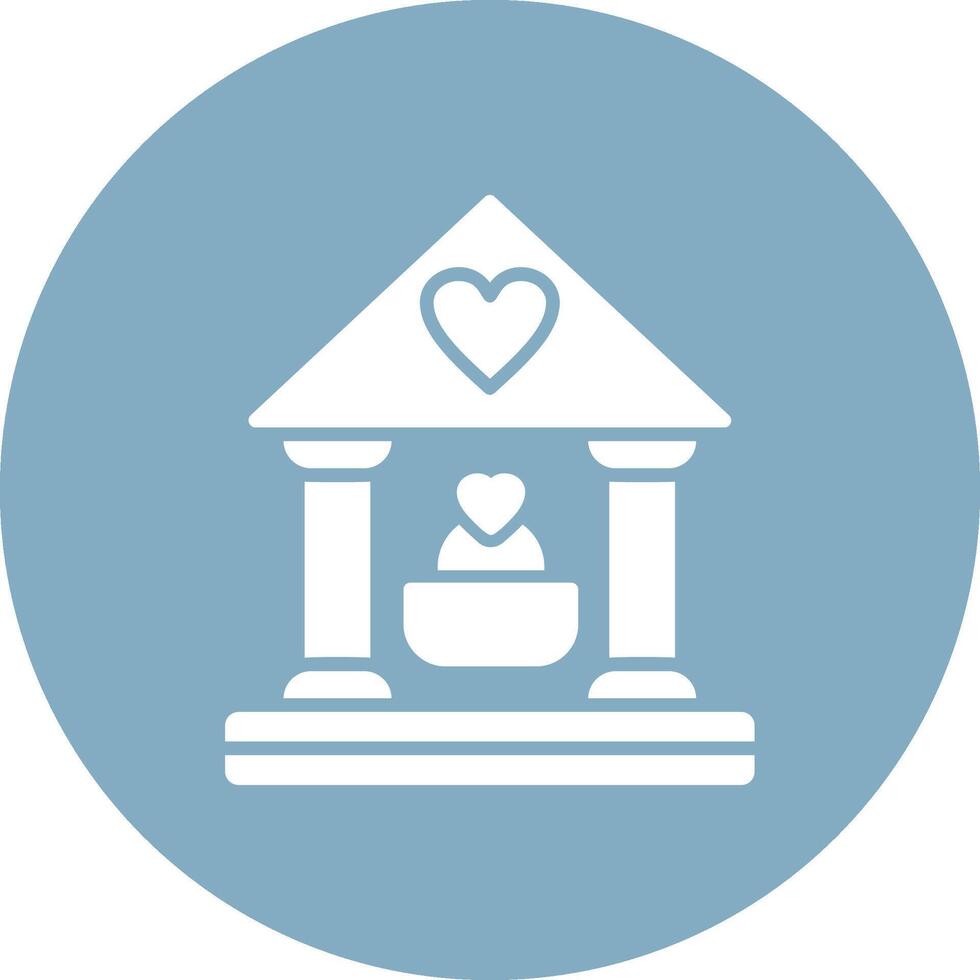 Hall Glyph Multi Circle Icon vector