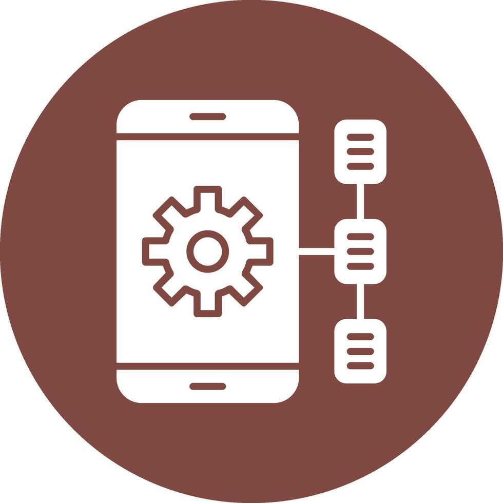 Task Glyph Multi Circle Icon vector