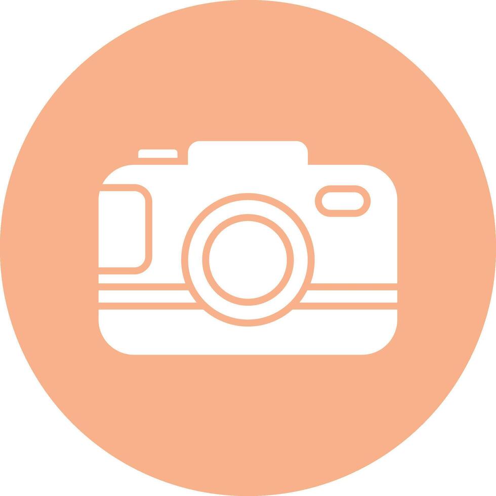 Camera Glyph Multi Circle Icon vector