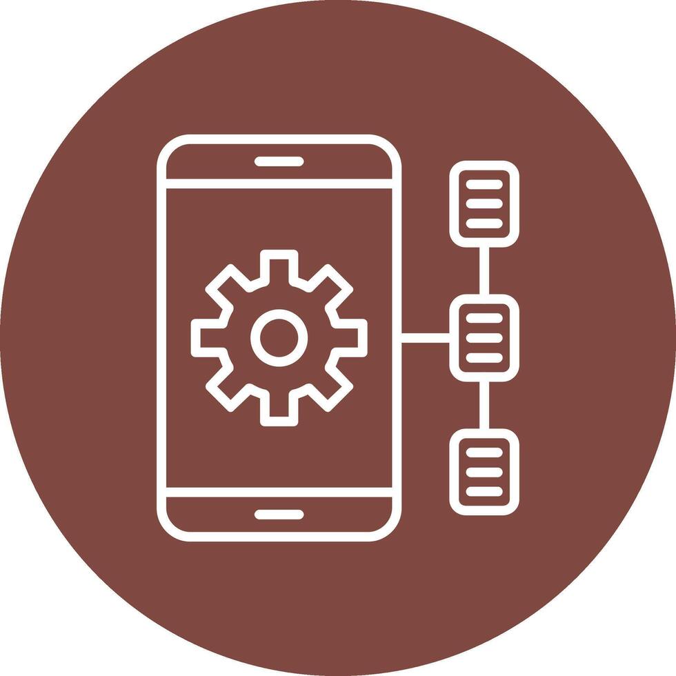 Task Line Multi Circle Icon vector