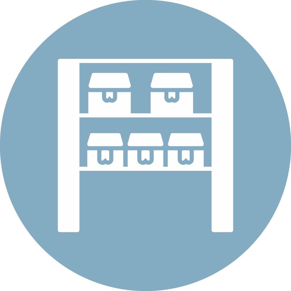 Storage Glyph Multi Circle Icon vector