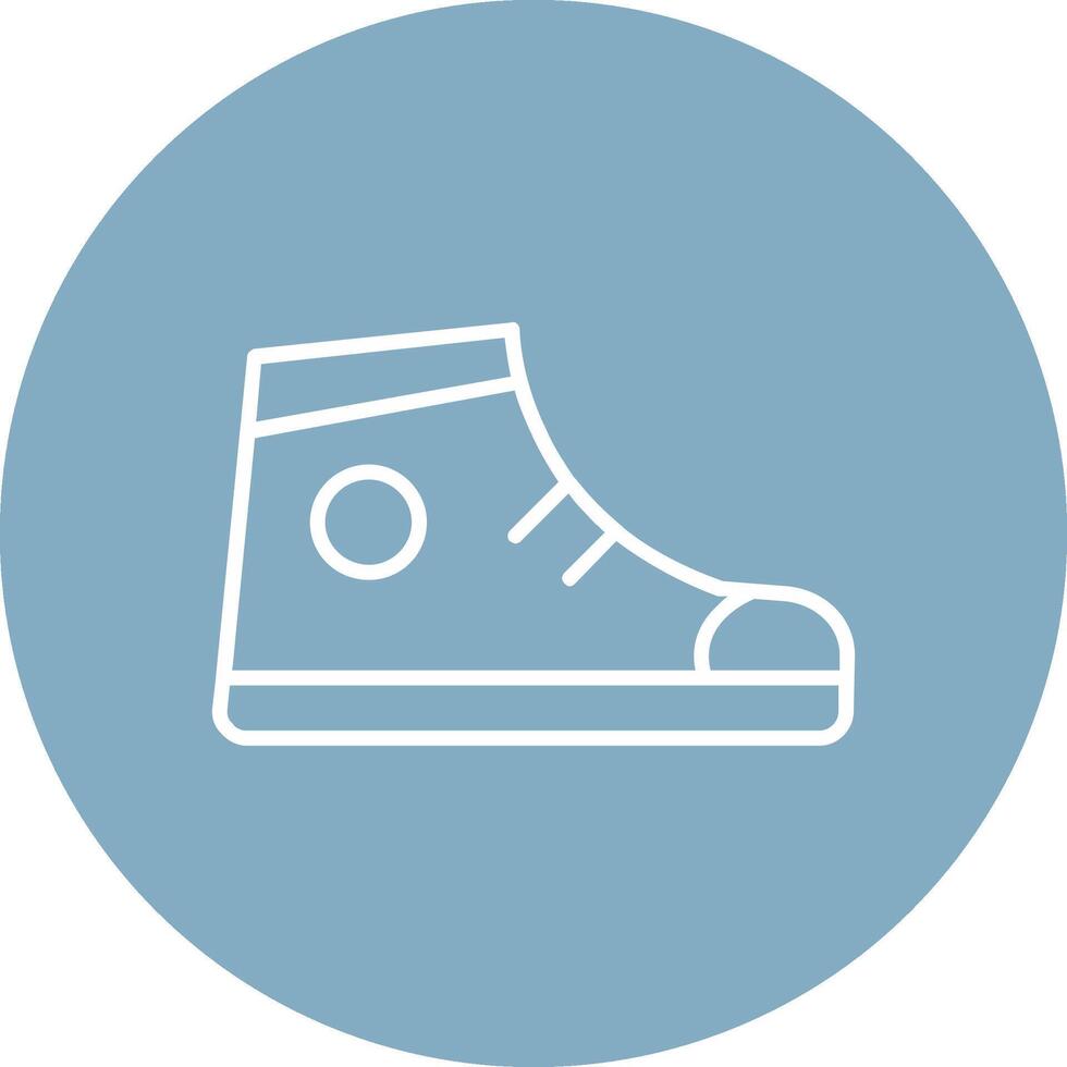 Support Shoes Line Multi Circle Icon vector