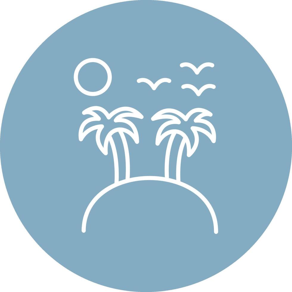 Island Line Multi Circle Icon vector