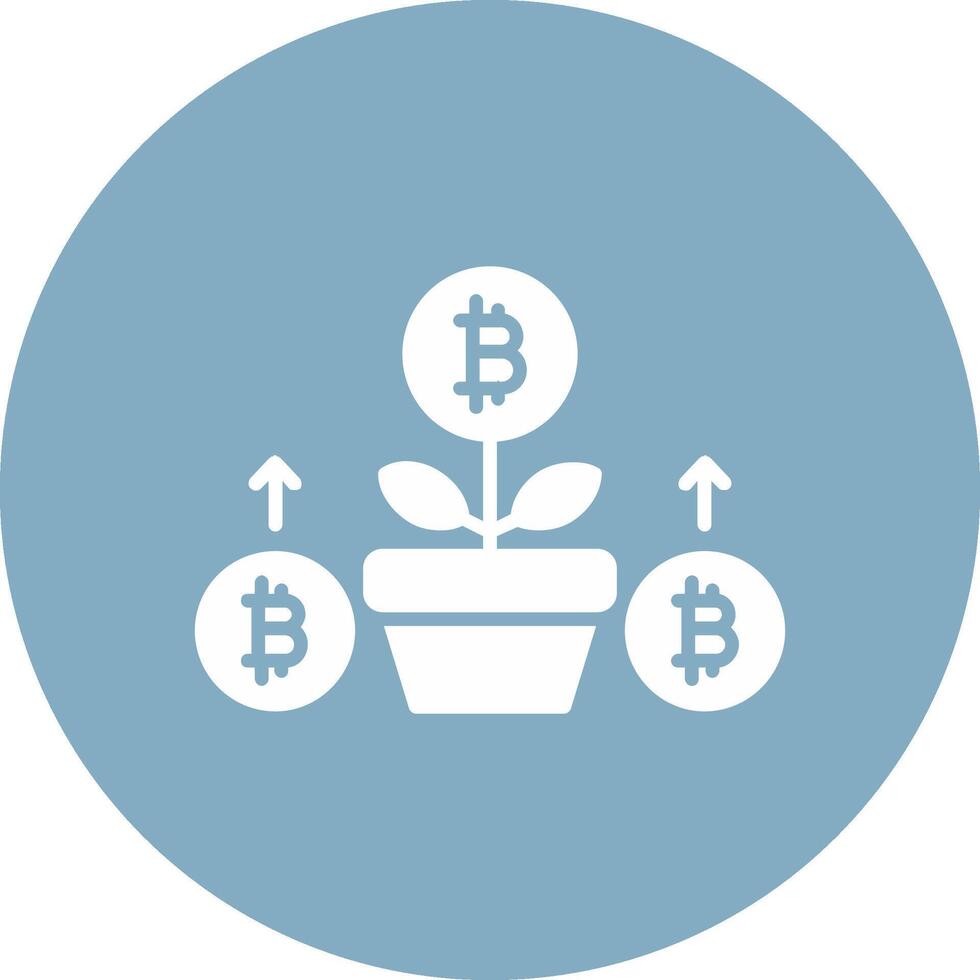 Growth Growth Glyph Multi Circle Icon vector