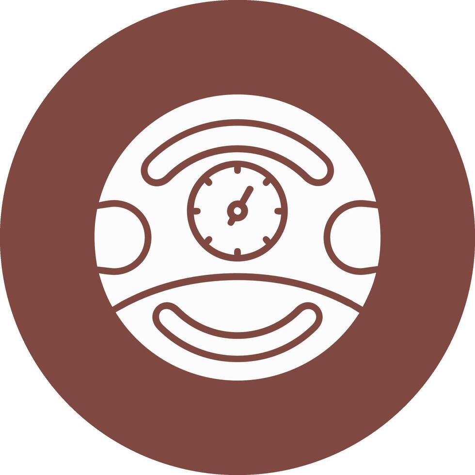 Gauge Glyph Multi Circle Icon vector