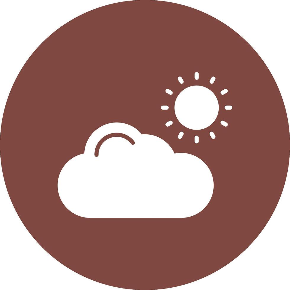 nube glifo multi circulo icono vector