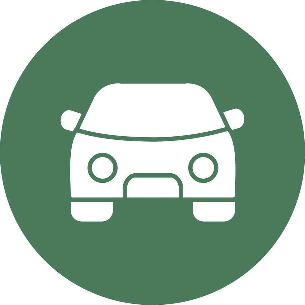 Car Glyph Multi Circle Icon vector