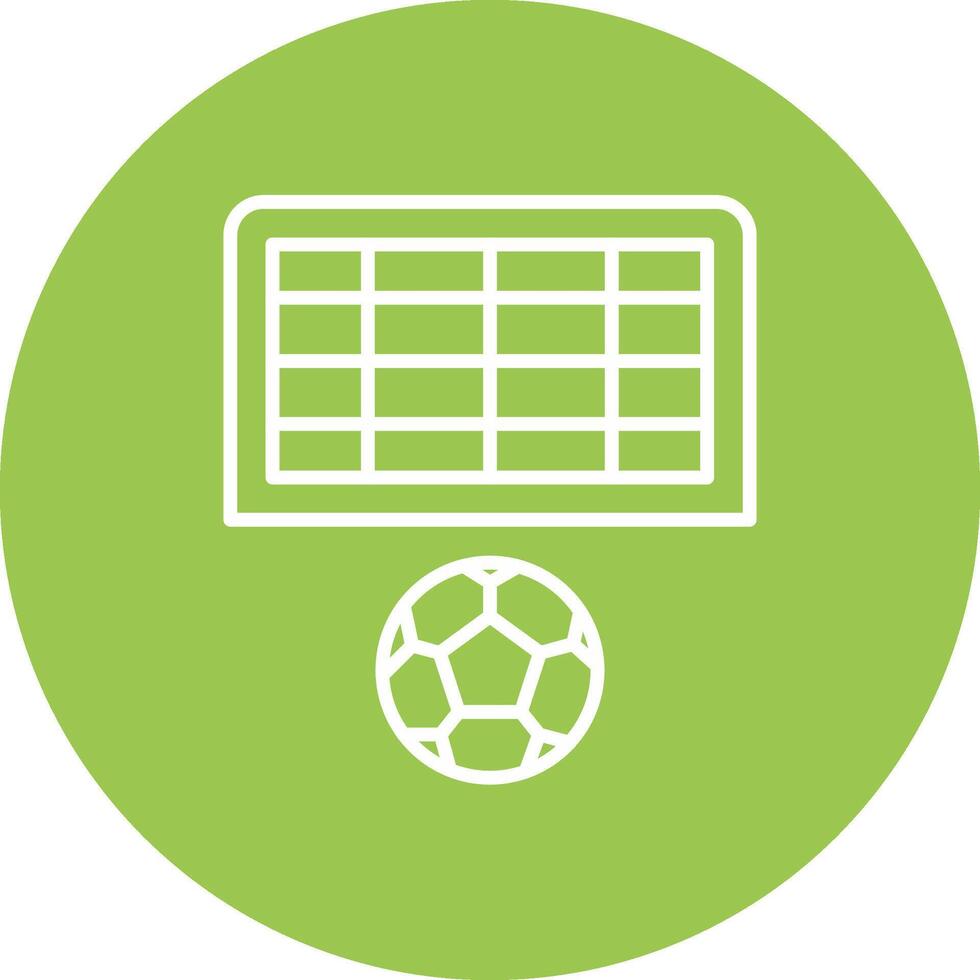 Football Goal Line Multi Circle Icon vector