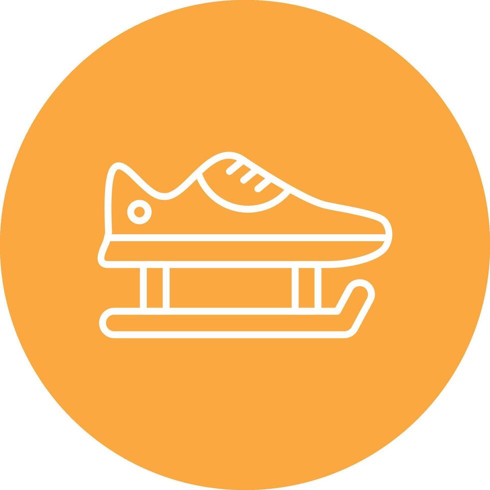 Skate Shoes Line Multi Circle Icon vector