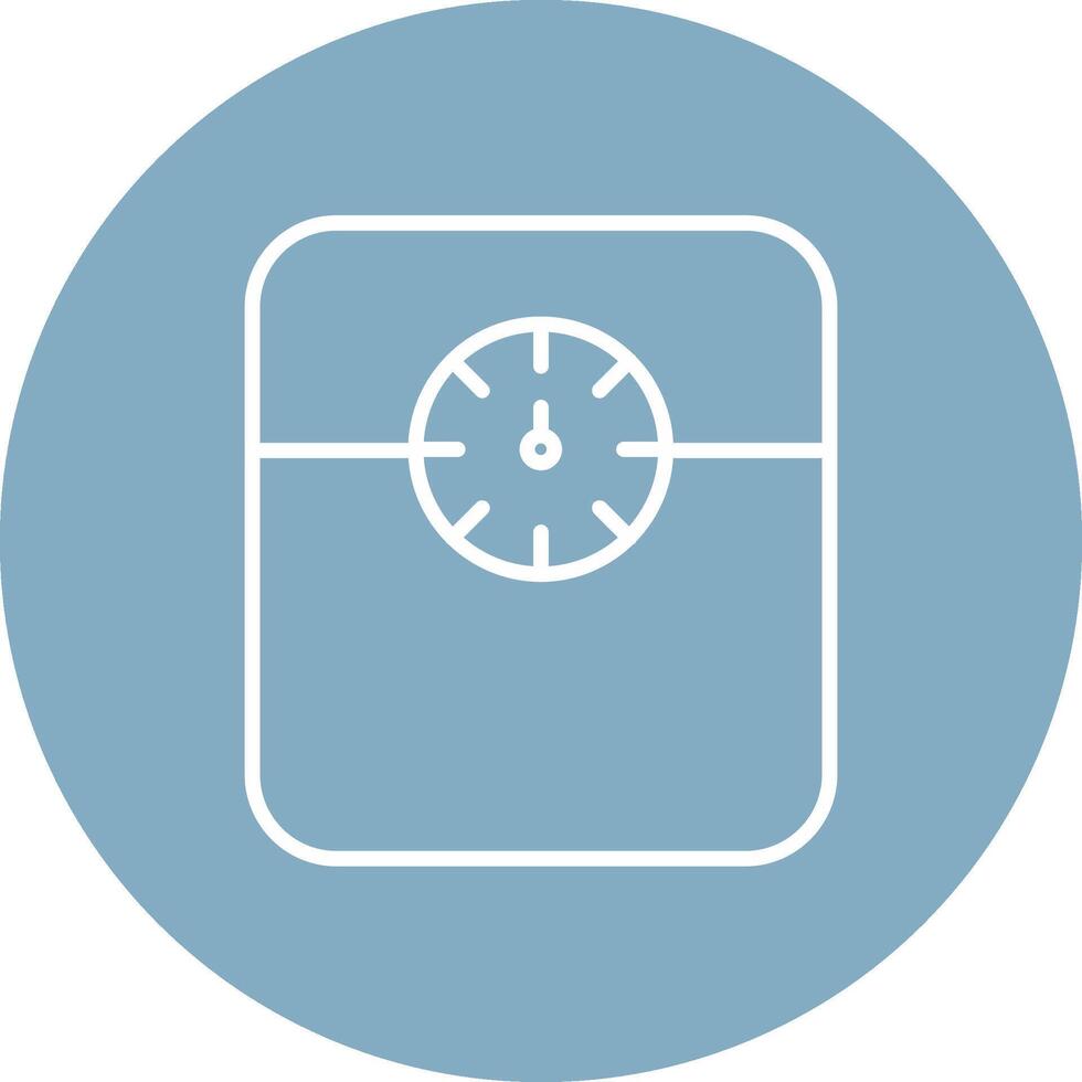Weight Scale Line Multi Circle Icon vector