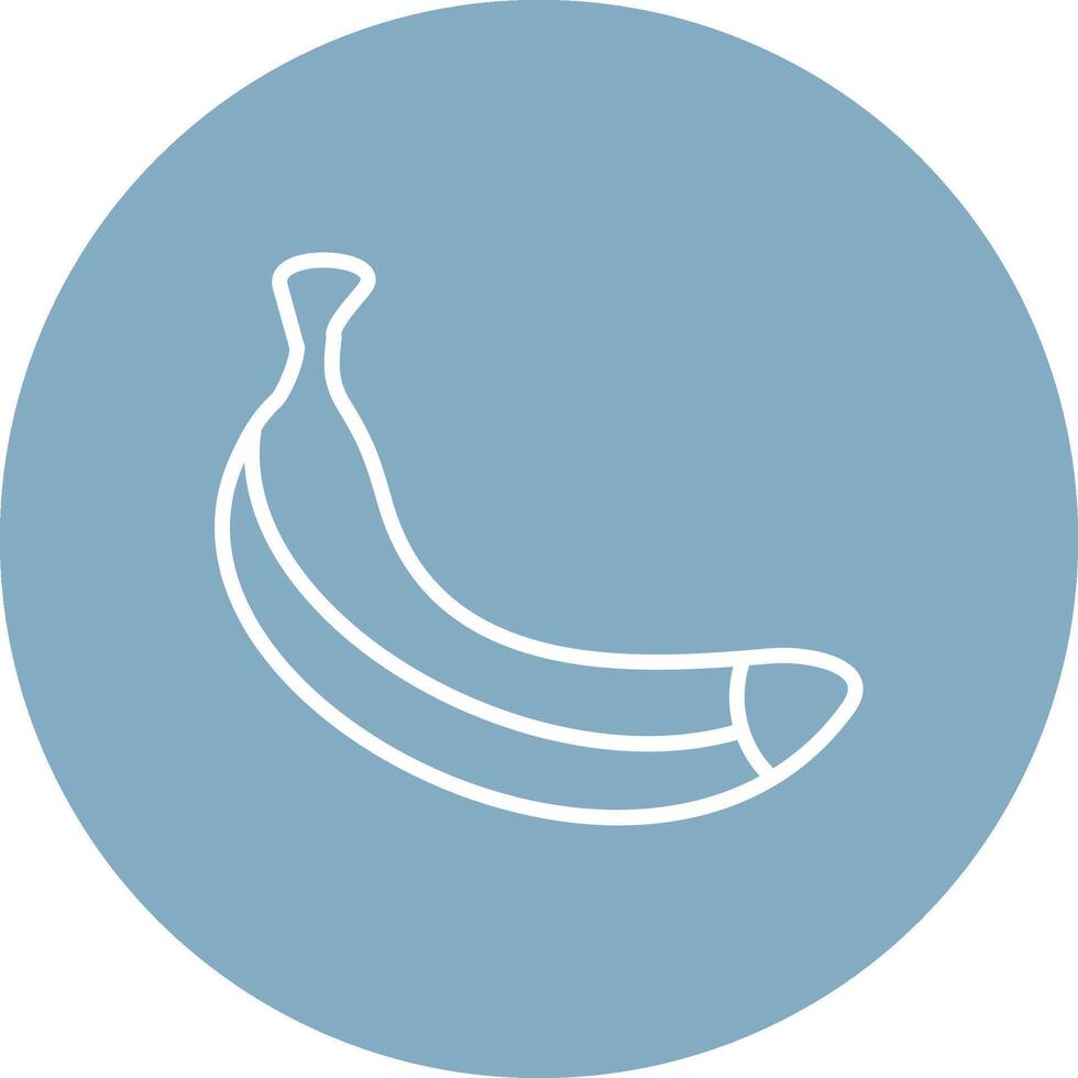 plátano línea multi circulo icono vector