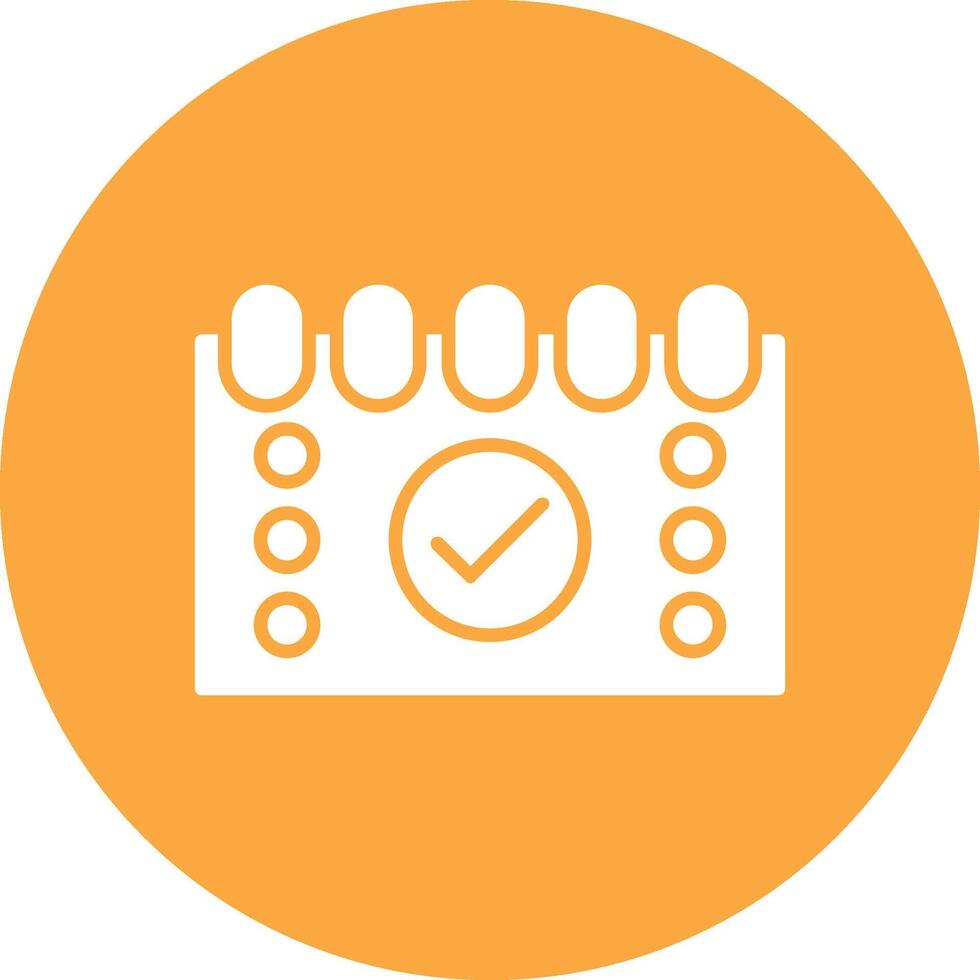 Tasks Glyph Multi Circle Icon vector
