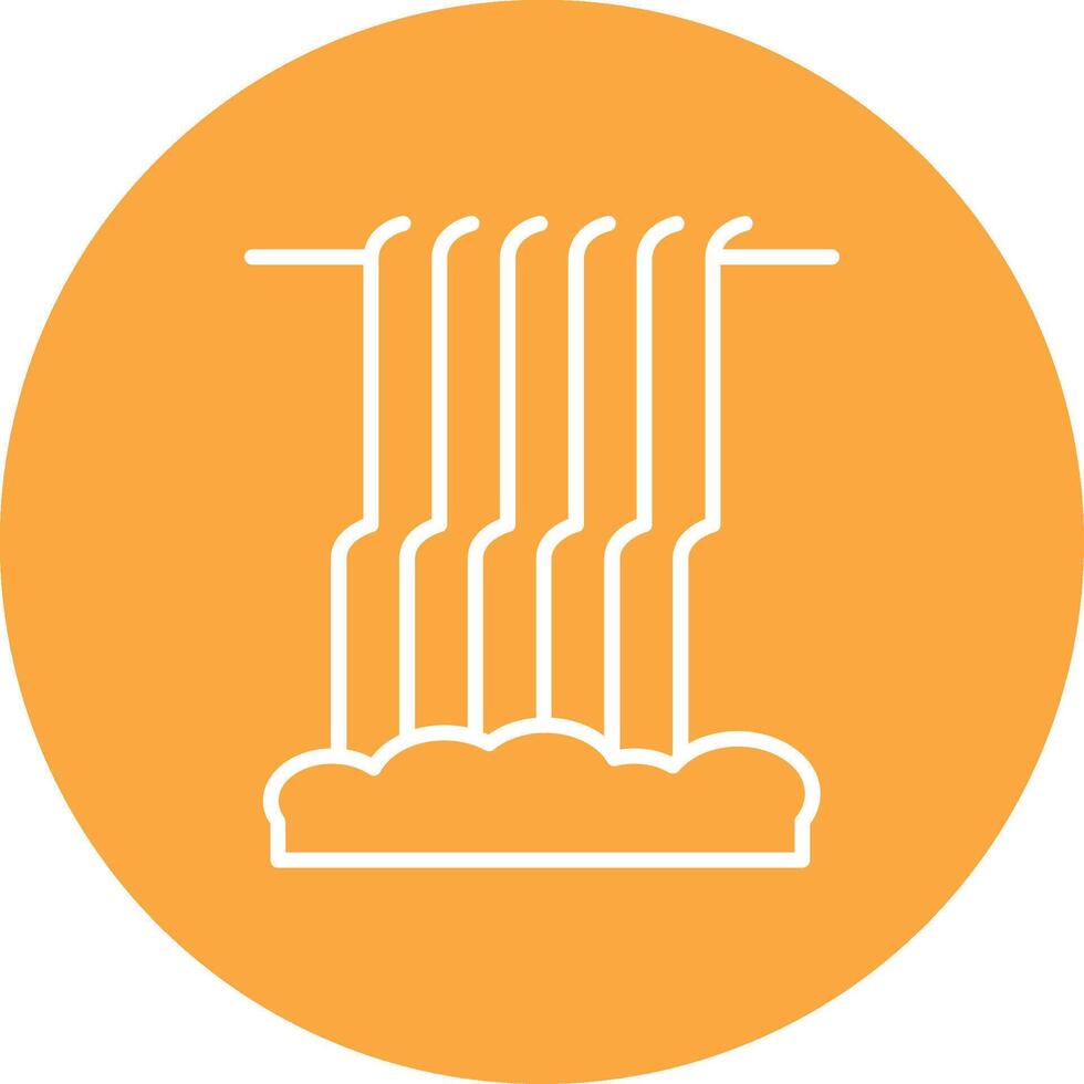Waterfall Line Multi Circle Icon vector