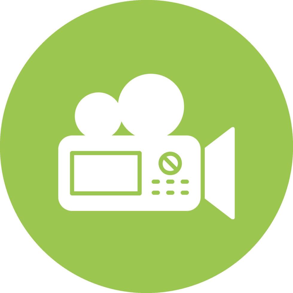 Camera Glyph Multi Circle Icon vector