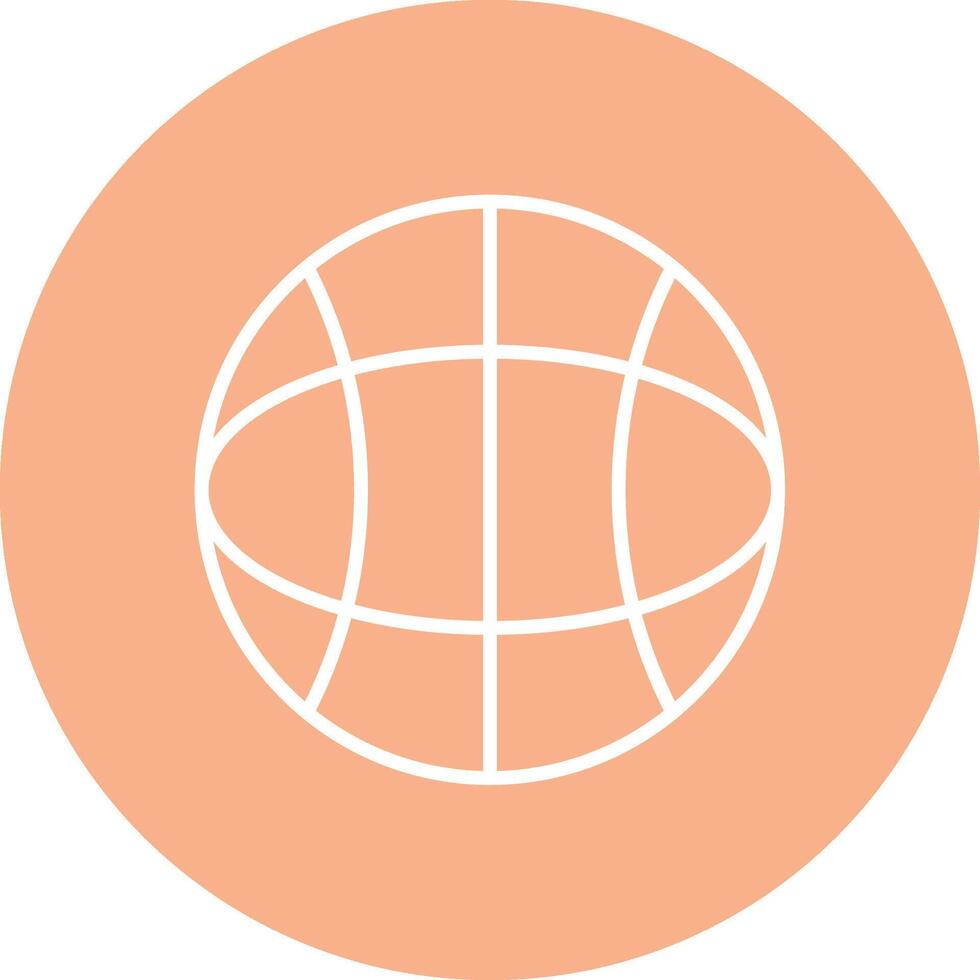 Globe Line Multi Circle Icon vector