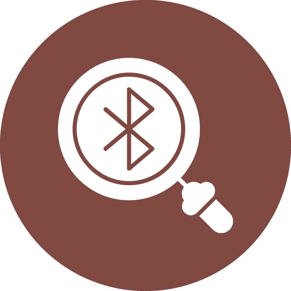 Bluetooth Glyph Multi Circle Icon vector