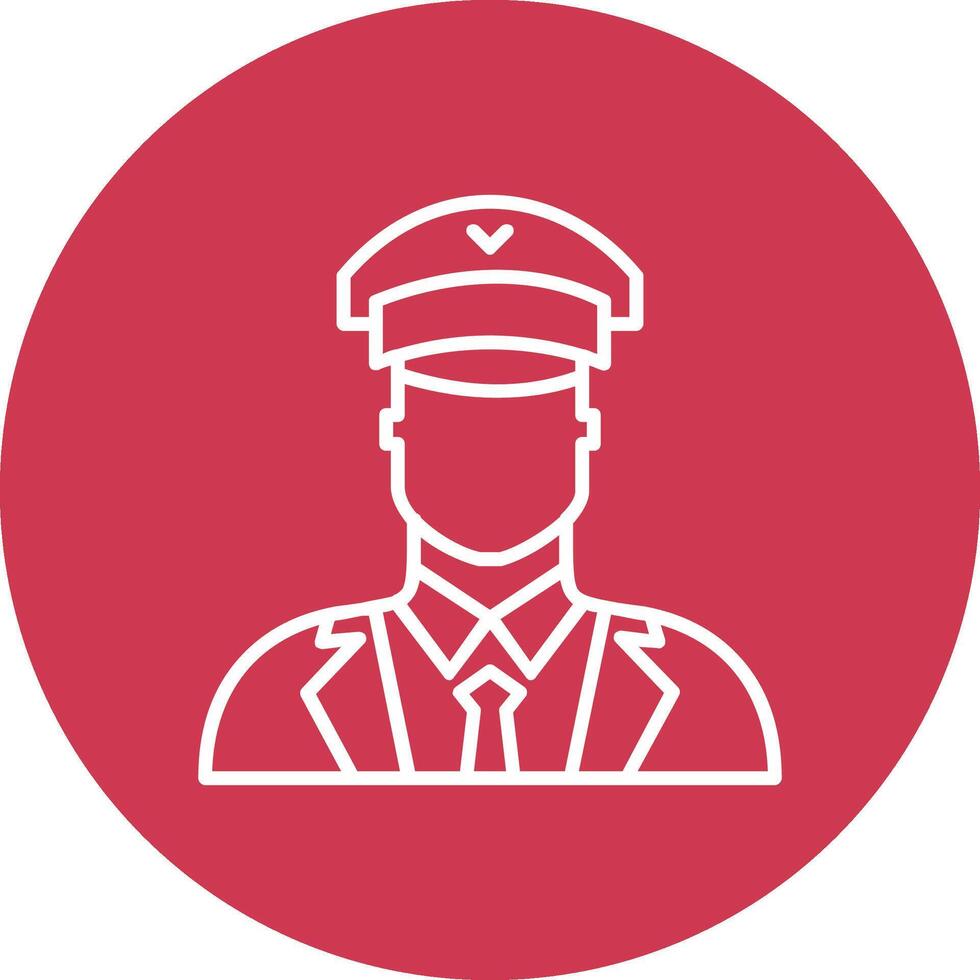 Pilot Line Multi Circle Icon vector