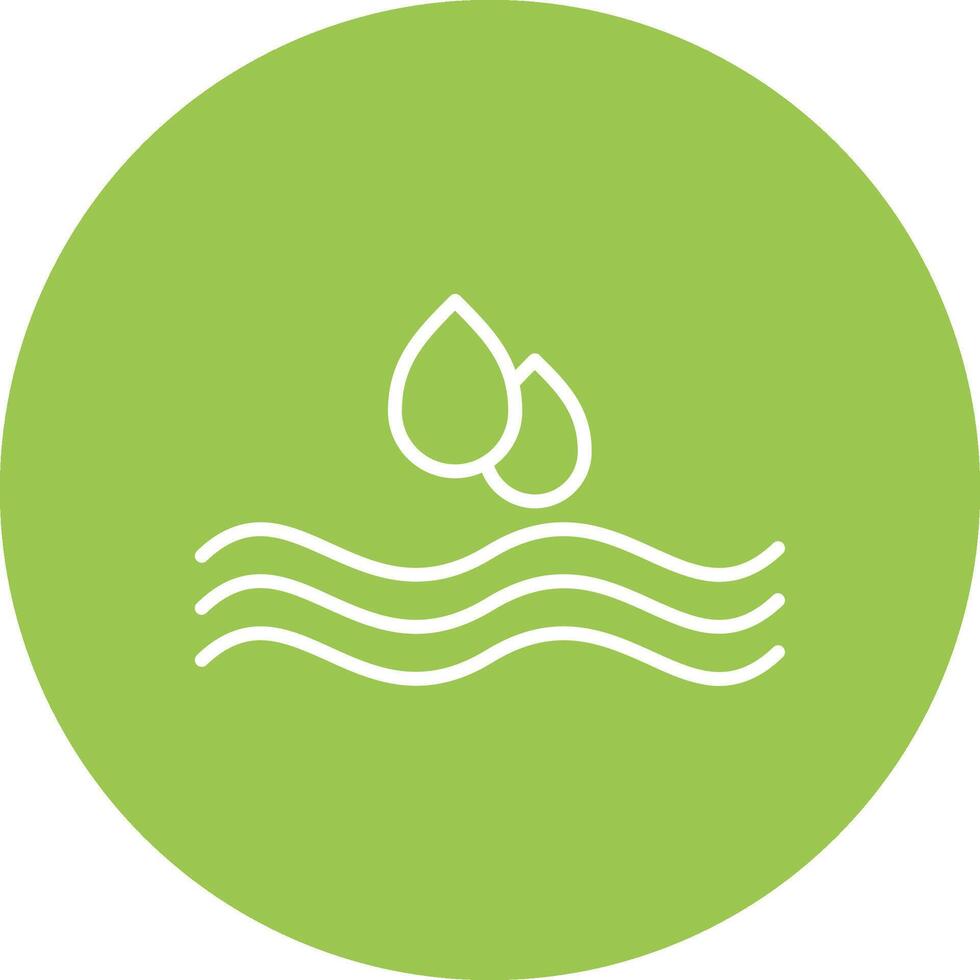 Water Drop Line Multi Circle Icon vector