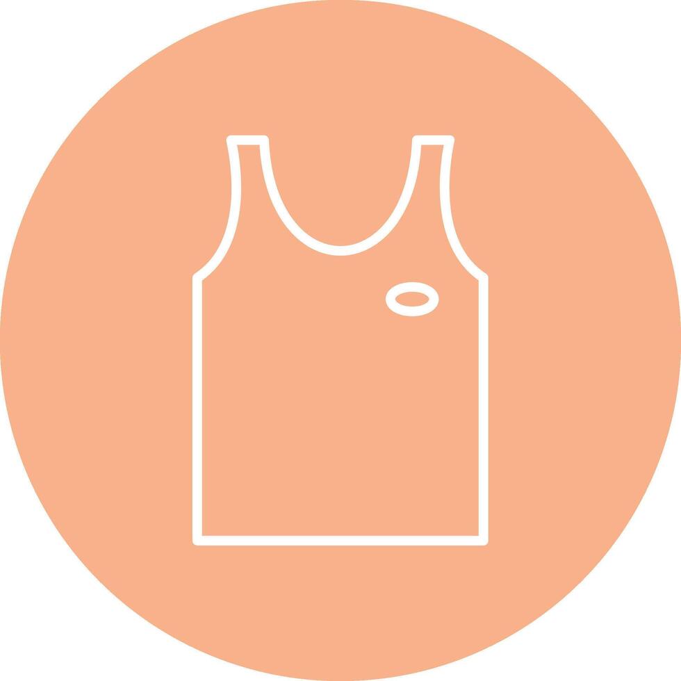 Tank Top Line Multi Circle Icon vector