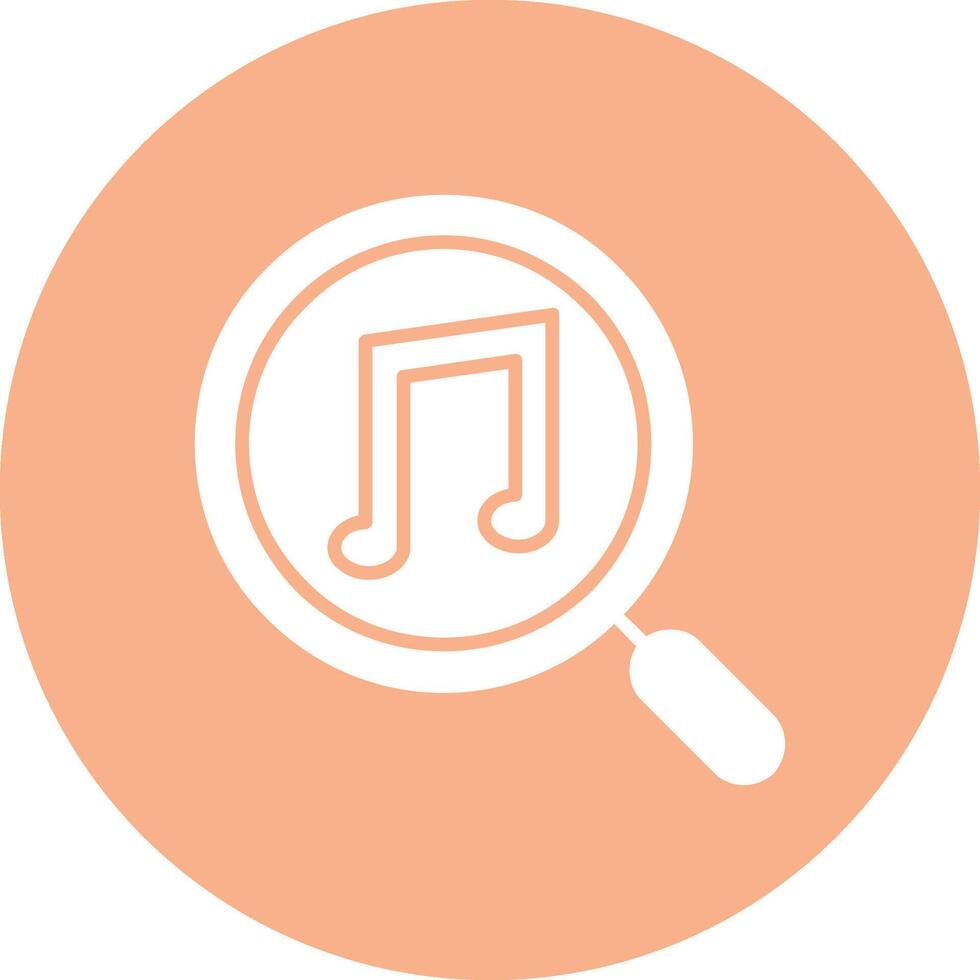 Music Note Glyph Multi Circle Icon vector