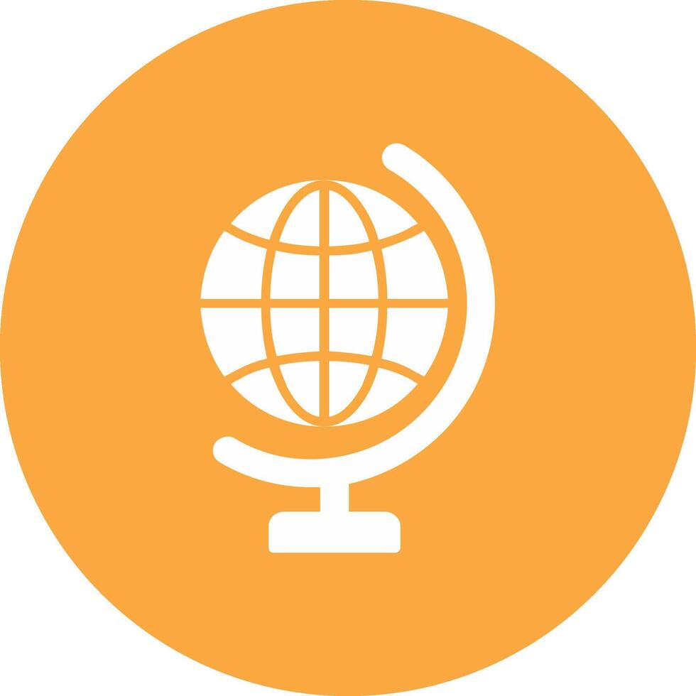 Global World Glyph Multi Circle Icon vector