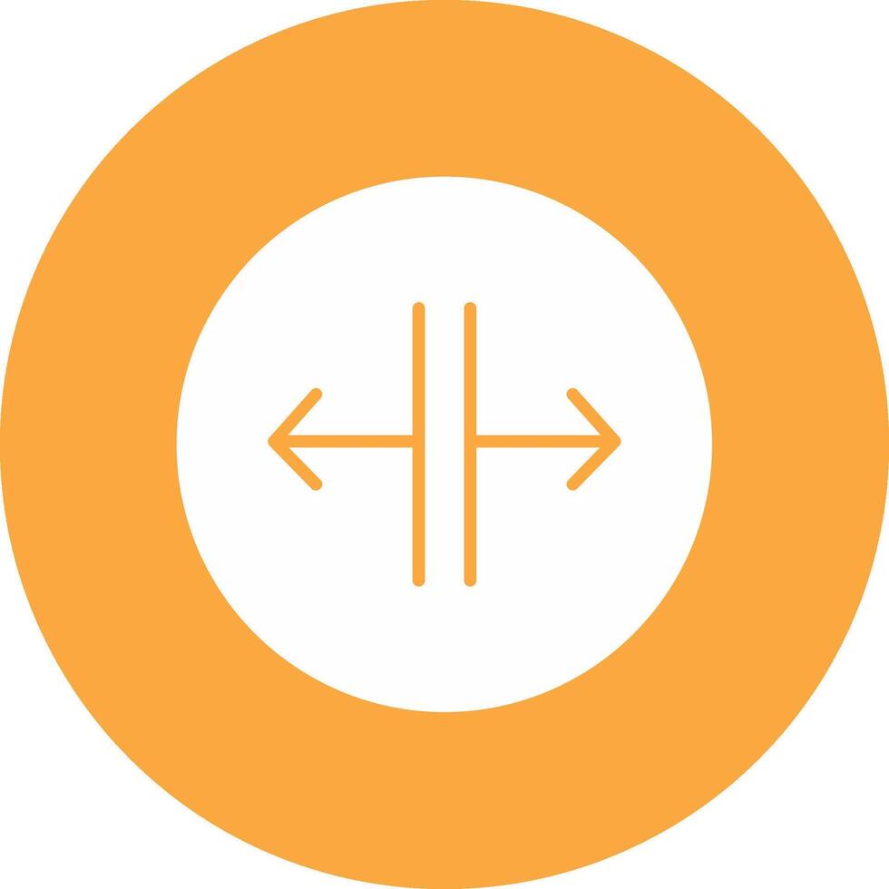 SPLIT Glyph Multi Circle Icon vector