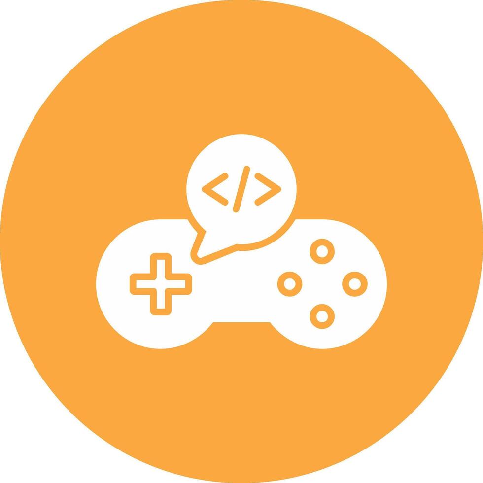 Game Develop Glyph Multi Circle Icon vector