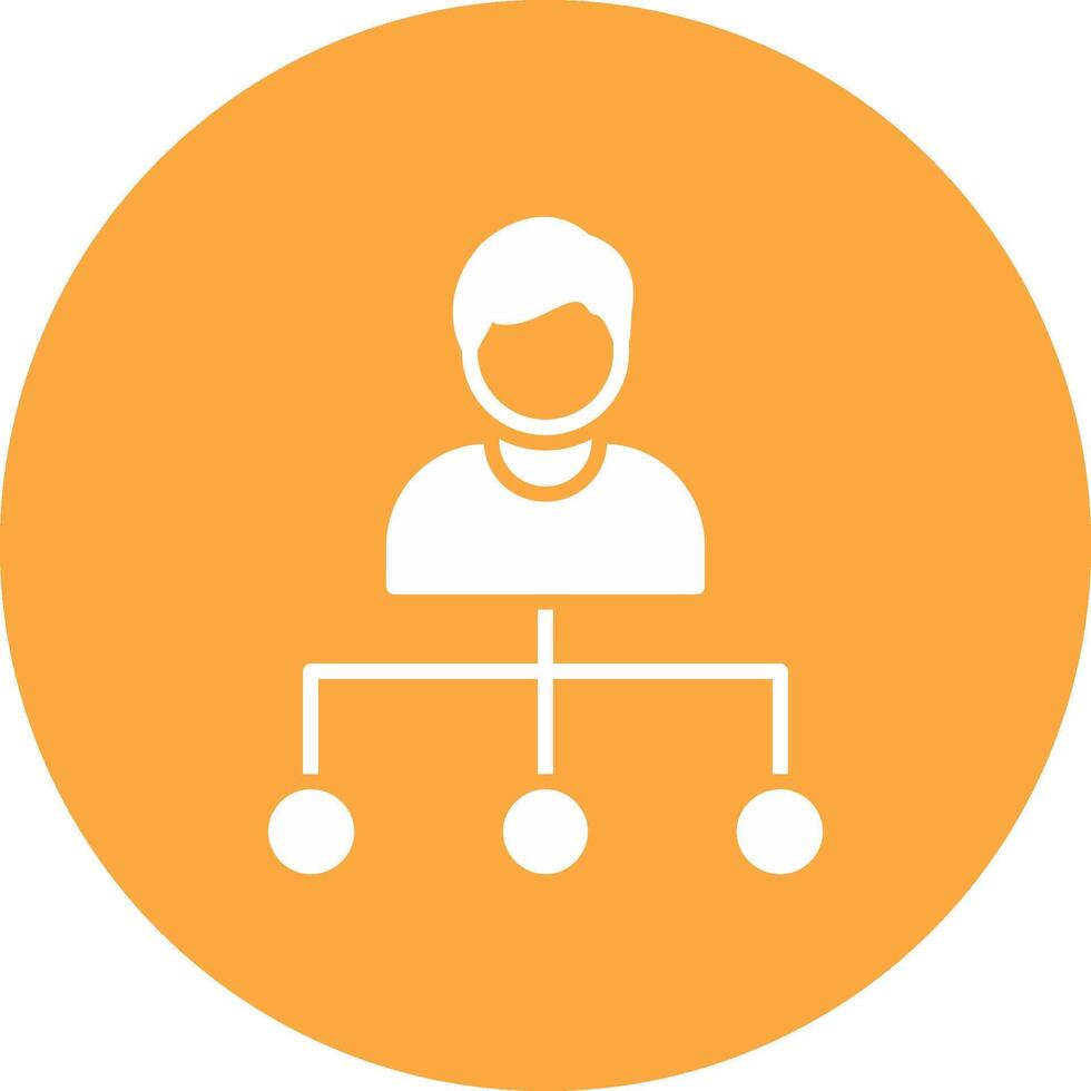 Hierachy Glyph Multi Circle Icon vector