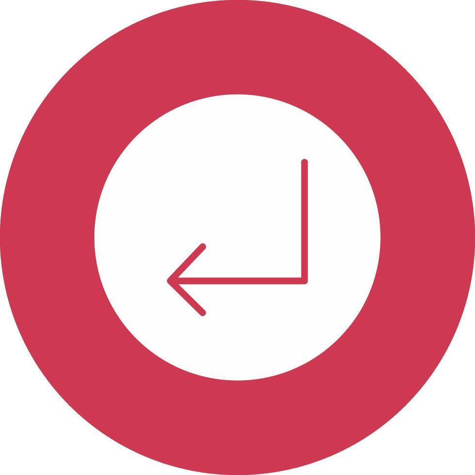 Turn Glyph Multi Circle Icon vector