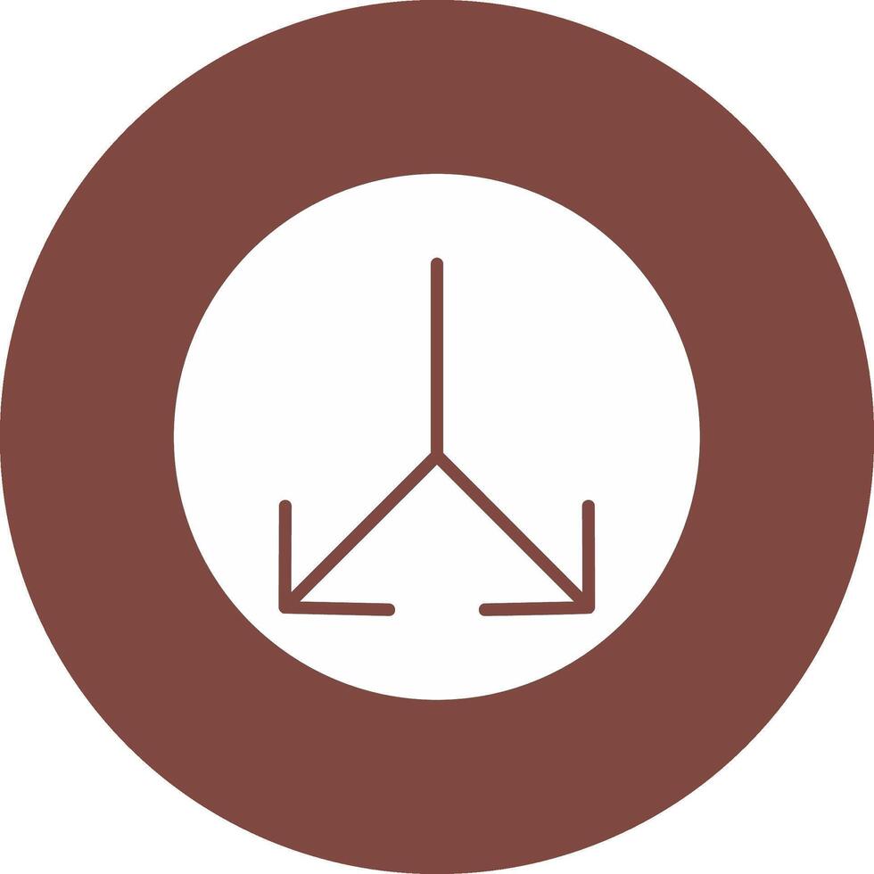 Split Glyph Multi Circle Icon vector