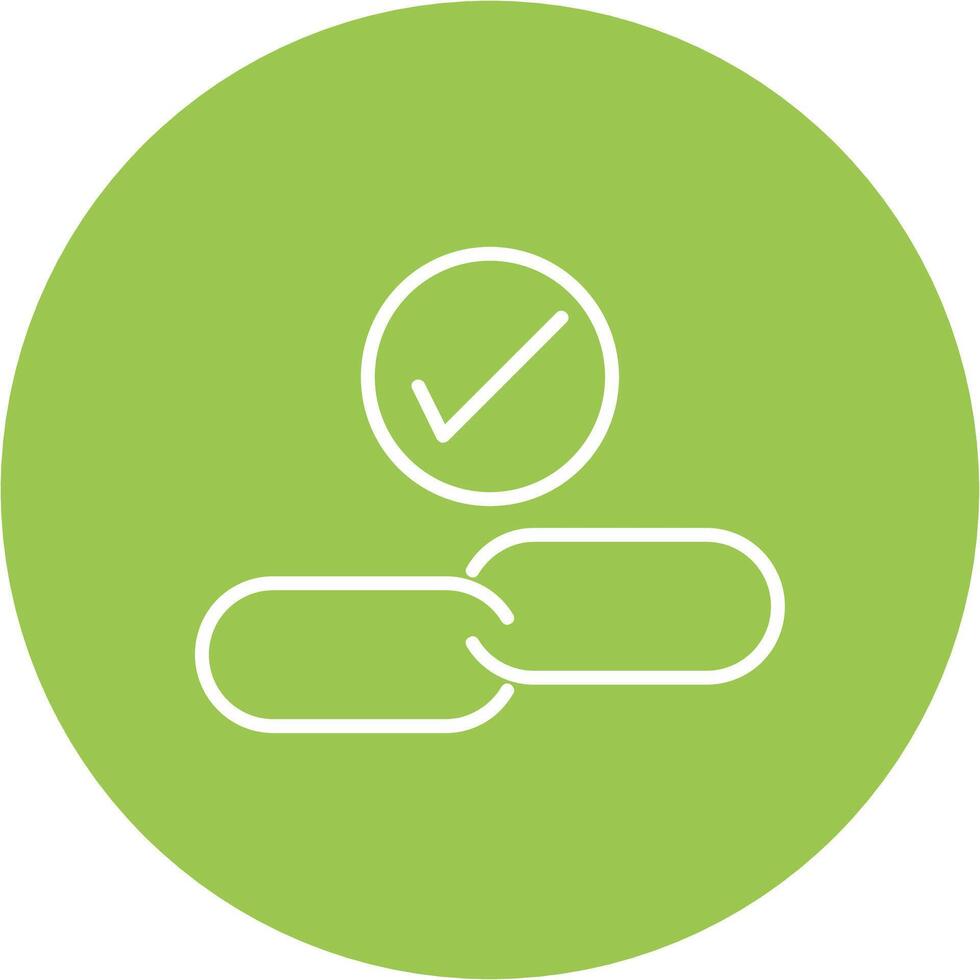 Backlink Checker Line Multi Circle Icon vector